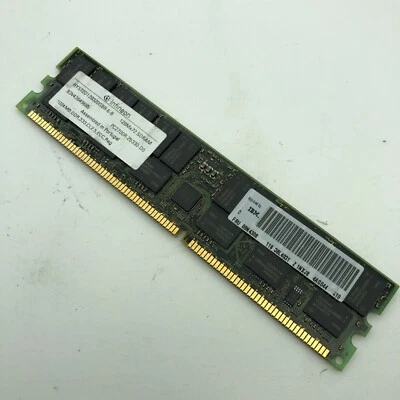 1GB PC2700 DDR 333 ECC PC2700R SDRAM CL2.5 INFINEON IBM 09N4308 38L4031 - Image 1 of 4