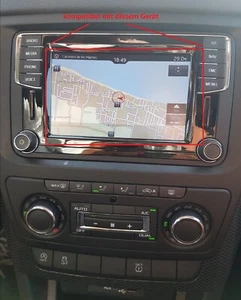 ŠKODA YETI TOUCH SCREEN DIGITIZER GLASS REPLACEMENT for LCD Display 5L0035200B - Picture 1 of 5