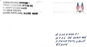 USCGC YANKTON (WYTM-72) 13 Dec 1974 Collectors mail - Picture 1 of 1