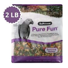 Zupreem Pure Fun Bird Food for Parrots and Conures 2 lb Seed and Pellet Mix NEW