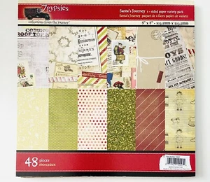 7 Gypsies - Santa's Journey - 8x8 Inch Scrapbook Pack - 48 pieces - Christmas - Picture 1 of 4