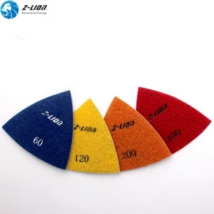 4PCS Electroplated Taiangular Diamond Polishing Pads For Multi Tool Dremel 80*80 - Bild 1 von 5