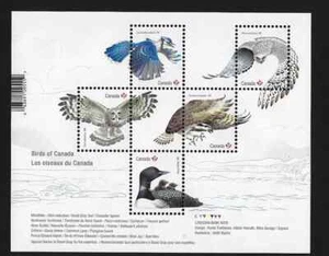 Canada - Scott 3017 - Souvenir Sheet - Birds of Canada - 2017 - Picture 1 of 1
