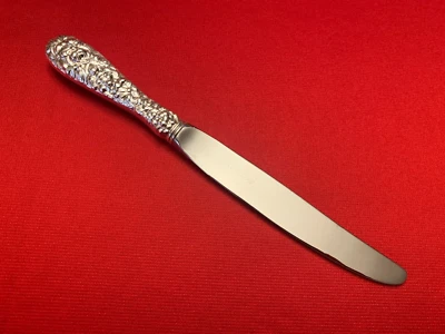 CUCHILLO DE CENA FLORAL MARYLAND ROSE de Kirk Stieff plateado 1980 Foto 1 de 3