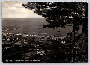 Pecchioni Trieste from Opicina Italy Aerial View Vintage Postcard w/Stamp - Picture 1 of 2