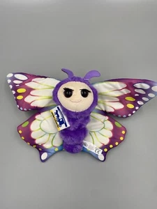 Lila Körper bunte Flügel 8,5 Zoll Schmetterling Plüschtier Amish Country Stofftier - Bild 1 von 10