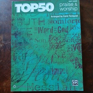 Alfred Top 50 Praise & Worship Easy Piano Book - Picture 1 of 5