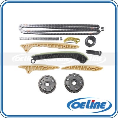 Kit de cadena de distribución 2x piñón de admisión VVT para 05-15 Mercedes-Benz ML350 E350 C230 Foto 1 de 4