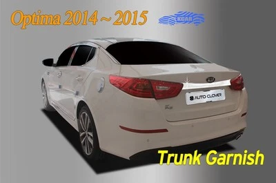 Cubierta de moldura de maletero trasero cromada plateada C762 para KIA Optima 2014~15 Foto 1 de 4