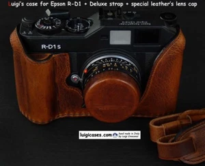 LUIGI PREMIUM HALF CASE FOR Epson R-D1,R-D1s+UPS SHIPPING, OPTIONAL DELUXE STRAP - Picture 1 of 13