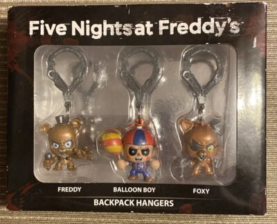 Новый в коробке, 2016 SDCC, «Five Nights At Freddy's», набор из 3, вешалки для рюкзака. - Изображение 1 из 3
