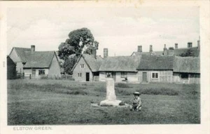 PRINTED POSTCARD OF ELSTOW GREEN, (NEAR BEDFORD), BEDFORDSHIRE, PEACOCK BRAND - Picture 1 of 2