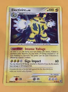 2007 Pokemon Diamond Pearl Electivire Holo Rare 3/130 NM/LP - Picture 1 of 2