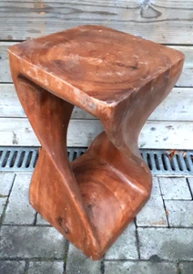 50cm Holz Hocker Couchtisch Beistelltisch Sitzhocker gedreht REDUZIERT 119 Euro - Bild 1 von 3
