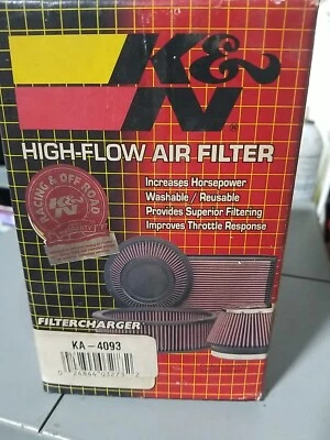 New K&N Air Filter For KAWASAKI KA-4093 KLF400 KLF300 Bayou - Image 1 of 4