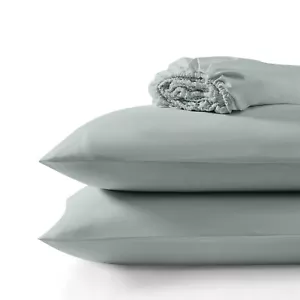 Micropuff Brushed Microfiber Fitted Sheet & Pillow Cover Sheet - Picture 1 of 49