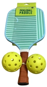 Juego de 2 bolas amarillas Pickleball agarre ergonómico ligero interior exterior - Imagen 1 de 4