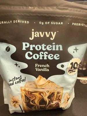 Javvy Protein Café Vainilla Francesa Proteína Instantánea Café 10g Proteína Foto 1 de 3