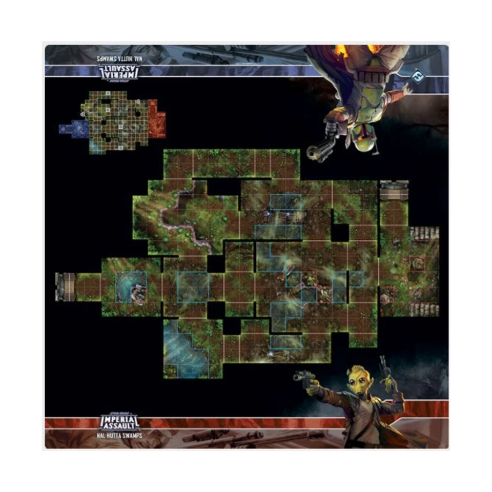 FFG Imperial Assault Playmat Skirmish Map - Nal Hutta Swamps NM - Image 1 of 1