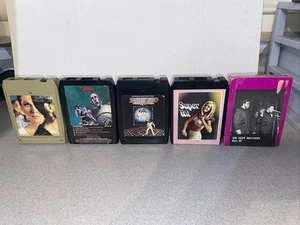 5 Vintage EIGHT 8 Track Tapes CASSETTES Various Artists PREOWNED UNTESTED ASIS - Picture 1 of 13