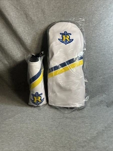 Sunfish Sales Rollins College Leather Hybrid / Utility & Putter Golf Headcover - Picture 1 of 8