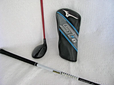 Madera derecha Mizuno ST-G titanio 18* 5 con (2) ejes flexibles regulares y H/C. Excelente! Foto 1 de 4