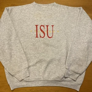 Sudadera De Colección Iowa State Cyclones Gris Cuello Redondo Talla Pequeña Sin Etiquetas - Imagen 1 de 9
