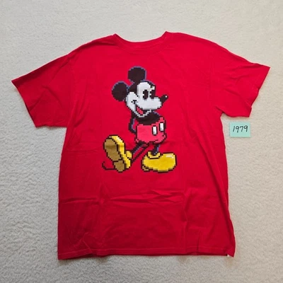 Mickey Mouse Boys T-Shirt Red Short Sleeve Youth X Large 14-16 Pre-owned - Image 1 of 4