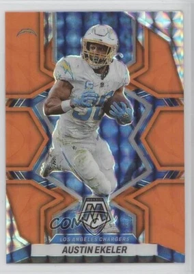 2022 Panini Mosaic Reactive Orange Mosaic Prizm Austin Ekeler #102 - Image 1 of 2