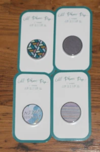 Set of Four Assorted Cell Phone Pop Grips - - Photo 1 sur 3