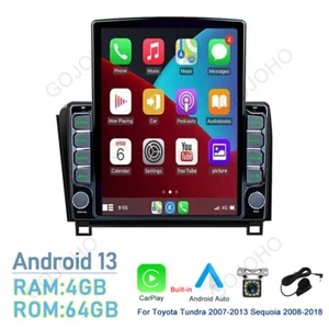 64GB Android 13.0 Car Radio Stereo Carplay For Toyota Tundra 07-13 Sequoia 08-19 - Picture 1 of 21