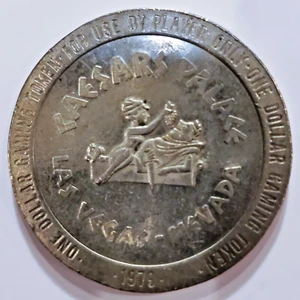 Caesars Palace $1 Casino Gaming Chip Token Vintage 1979 - Picture 1 of 3