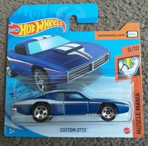 HOT WHEELS 2020 CUSTOM OTTO,BLUE,SHORT CARD . - Picture 1 of 1