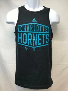 New Minor Flaw Charlotte Hornets Youth Sizes S-M Black Adidas Tank Top - Picture 1 of 5