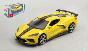 MODELLINO AUTO STATICO BURAGO CHEVROLET CORVETTE STINGRAY COUPE 2020 GIALLO 1:43 - Foto 1 di 2