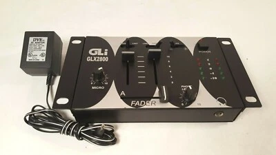 GLI GLX2800 Audio DJ Mixer  With power adapter. - Image 1 of 3