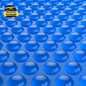 Solar Pool Cover, Blue 16-Mil 12 X 24 Foot Rectangle Solar Blanket for In-Ground - Picture 1 of 6