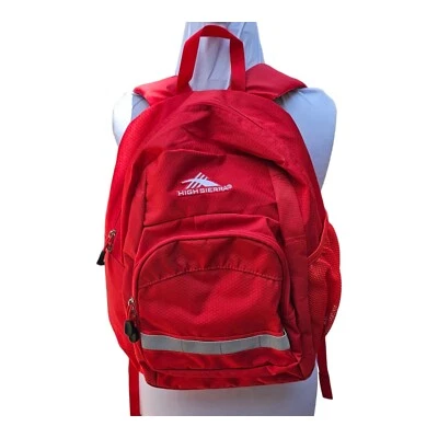 High Sierra Impact Backpack School Book Travel Bag Red Special Diabetic Issue - Image 1 of 4