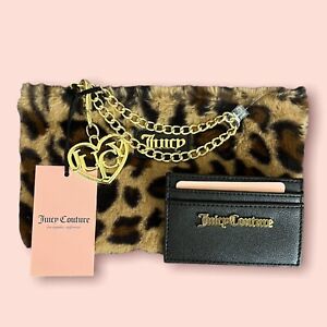 Juicy Couture leopard pouch bag Set