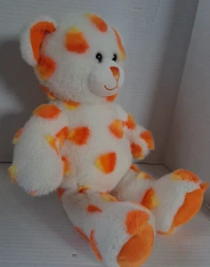 2010 Retired: 16” Build A Bear Workshop Halloween Candy Corn Teddy Orange Feet - Picture 1 of 11