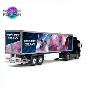 Tamiya 56302 1/14 Trailer Science Fiction Galaxy Laminated Side Abstract Decals - Picture 1 of 3