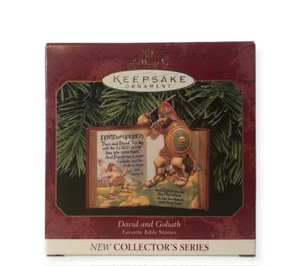 David And Goliath Hallmark Keepsake Christmas Ornament Favorite Bible Stories - Picture 1 of 3