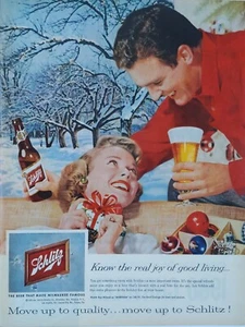 1959 vintage Schlitz beer ad. Know the real joy of good living - Picture 1 of 1
