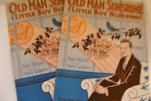 Old Man Sunshine Little Boy Bluebird 1928 Mort Dixon Harry Warren - Picture 1 of 1