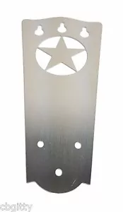 3-string Stainless Steel "Lone Star" Tailpiece for Cigar Box Guitars - USA-made! - Picture 1 of 4