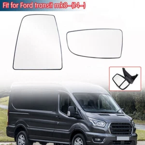 Side Left Mirror Glass Upper & Lower Driver Kit for Ford Transit Van 150 250 350 - Picture 1 of 6