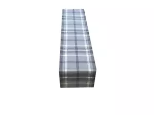 Balmoral Dove Grey Tartan Tweed Faux Wool lined table/Bed wedding runner made UK - Picture 1 of 4
