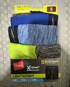 Hanes Boys X-Temp Tagless Regular Length Boxer Briefs 6 Pack (S 6-8) - Picture 1 of 4
