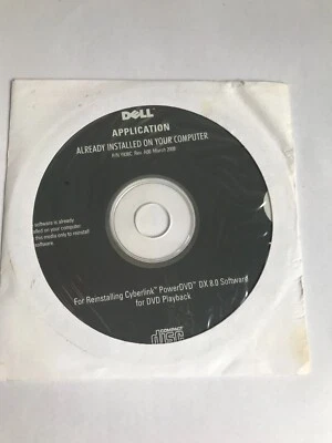 Dell Y938C Replacement Disc for Reinstalling Cyberlink PowerDVD DX 8.0 Software - Image 1 of 2
