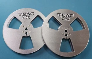 Teac X-7R Tonbandspulen 7" 3D gedruckt (Kunststoff) in Silber - Bild 1 von 3